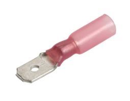 6.3 X 0.8MM ADHESIVE LINED MALE BLADE TERMINAL RED - 56320BL