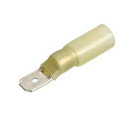 6.3 X 0.8MM ADHESIVE LINED MALE BLADE TERMINL YELL - 56324