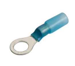 5.0MM ADHESIVE LINED RING TERMINAL BLUE (50 PACK) - 56366