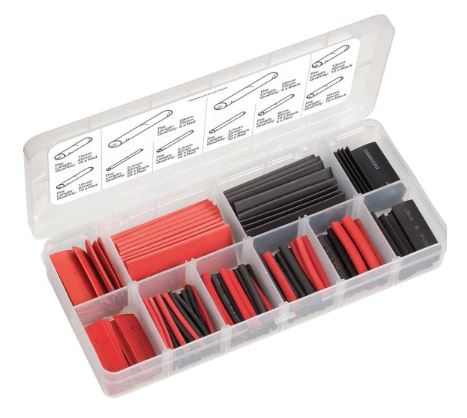 216 PIECE HEATSHRINK TUBING ASSORTMENT - 56604