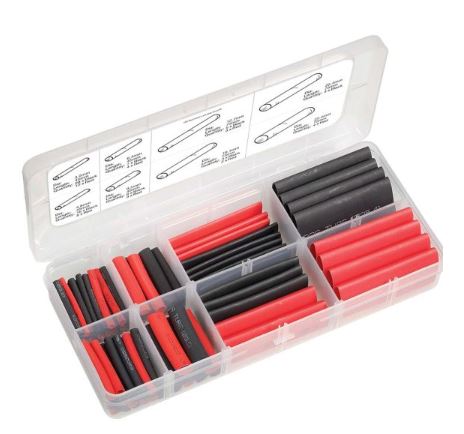 105 PIECE DUAL WALL HEATSHRINK TUBING ASSORTMENT - 56654