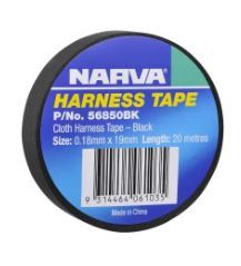 19MM PET CLOTH HARNESS TAPE BLACK (1 ROLL) - 56850BK