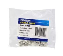 10MM2 6MM STUD FLARED ENTRY CABLE LUG (PACK OF 10) - 57120