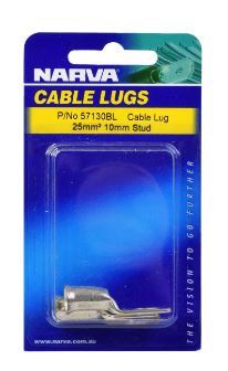 25MM2 10MM STUD FLARED ENTRY CABLE LUG (PACK OF 2) - 57130BL
