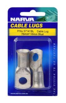 70MM2 10MM STUD FLARED ENTRY CABLE LUG (PACK OF 2) - 57141BL