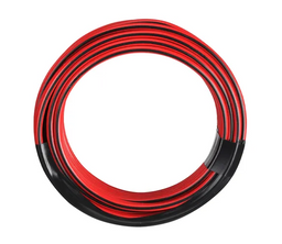 10A 3MM TWIN CORE FIG 8 CABLE (4M) RED W BLK TRACR - 5823-4F8