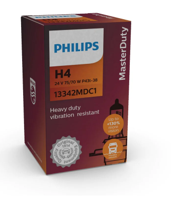 MASTERDUTY 24V H4 75/70W P43T-38 - 13342MD