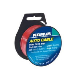 CABLE S/CORE 4MM 15A 4M RED - 5814-4RD