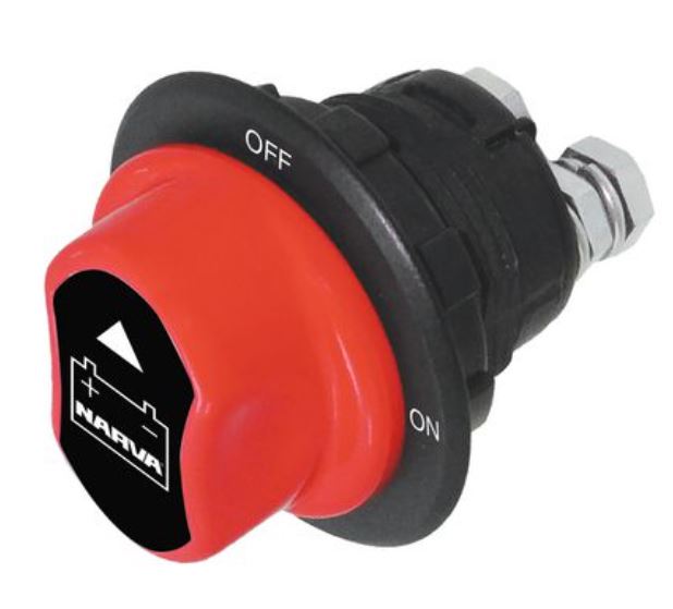 'ROTARY' BATTERY MASTER SWTCH- W REMVBL KEYED KNOB - 61036BL