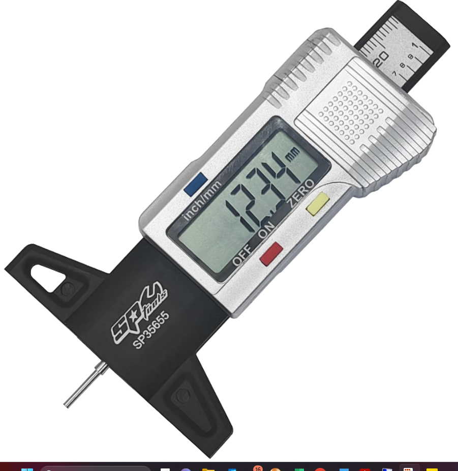 TYRE SERVICE - DIGITAL TYRE DEPTH GAUGE - SP35655
