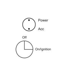 OFF/ON IGNITION SWITCH - MOUNTING OPENING 19MM DIA - 64000
