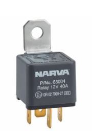 12V 40A NORMALLY OPEN 4 PIN RELAY WITH RESISTOR - 68004