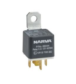 12V 40A/30A CHANGE-OVER 5 PIN RELAY W RESISTOR (1) - 68044BL
