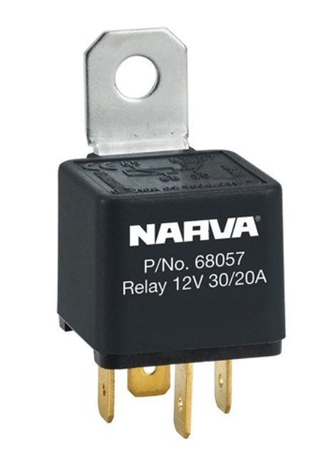 12V 30A/20A CHANGE-OVER 5 PIN RELAY - REVERSE PIN - 68057BL