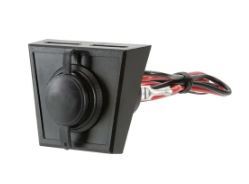 ACCESSORY SOCKET W OPTIONAL MOUNTING PANEL - 81028BL
