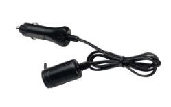 CIGARETTE LIGHTER PLUG W EXTENDED LEAD + SOCKET - 81030BL