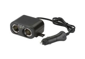 CIGARETTE LIGHTER PLUG W EXTEND LEAD ACCESS SOCKET - 81046BL