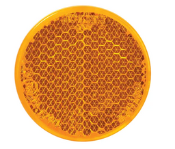 AMBER RETRO REFLECTOR WITH SELF ADHESIVE 42MM - 83991BL