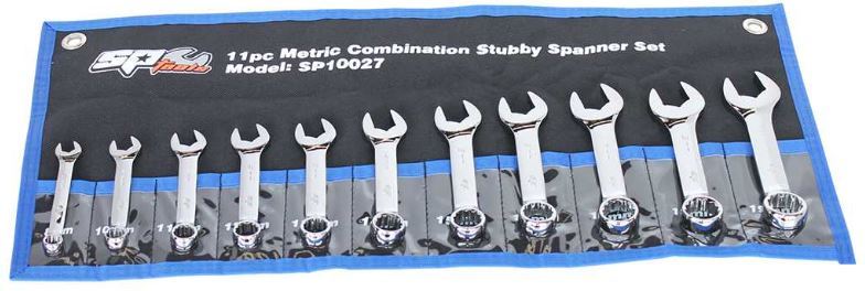 SPANNER SET - ROE QUAD DRIVE STUBBY METRIC 11PC - SP10027