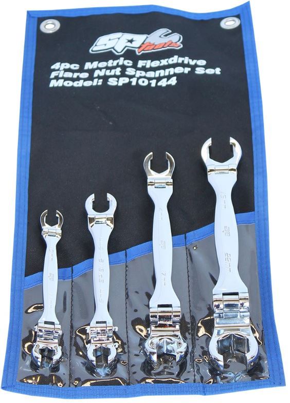SPANNER SET - DOUBLE FLARE NUT FLEX HEAD 4PC METRI - SP10144