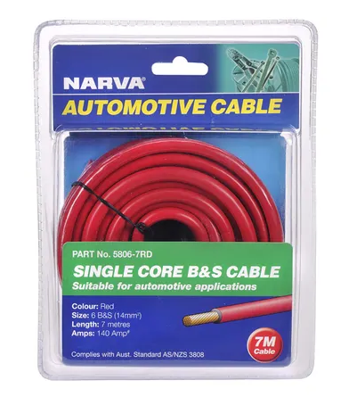 140A RED 6 B&S CABLE (7M) - 5806-7RD