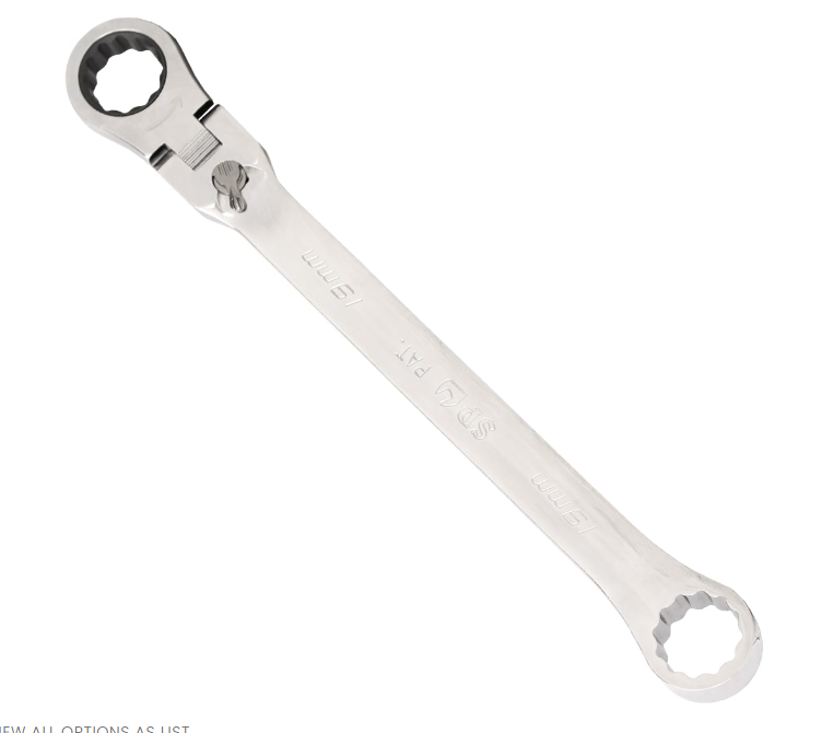 SPANNER DOUBLE RING GEARDRIVE FLEX HEAD METRIC 10M - SP14030