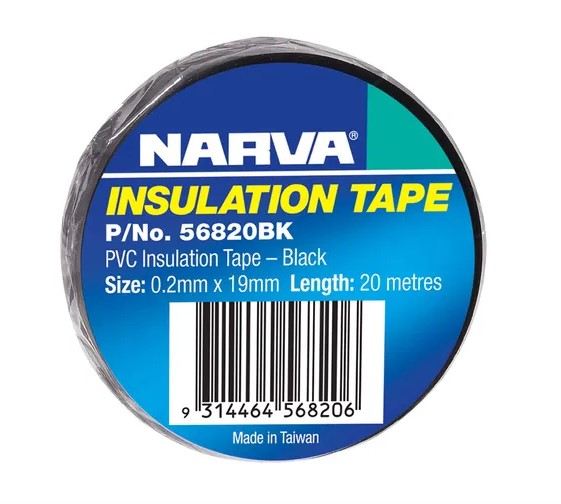 19MM PVC INSULATION TAPE (BLACK) - 56820BK