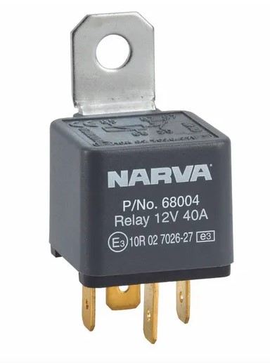 12V 40A/30A CHANGE-OVER 5 PIN RELAY W RESISTOR (1) - 68044BL