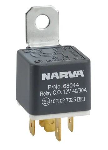 12V 40A/30A CHANGE-OVER 5 PIN RELAY WITH RESISTOR - 68044