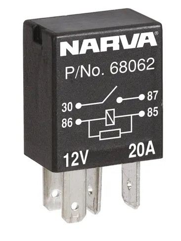 12V 4PIN 20A N/O MICRO RELAY 1 - 68062