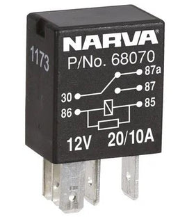12V 5P 20/10A C/O MICRO RELAY1 - 68070
