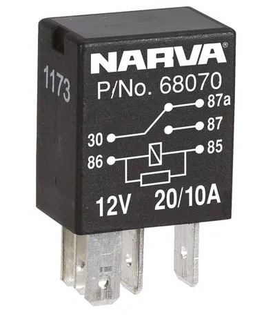 12V 5P 20/10A C/O MICRO RELAY1 - 68070
