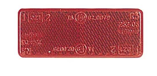 RED REFLECTOR ADHES 70MM X 28MM - 84037.1