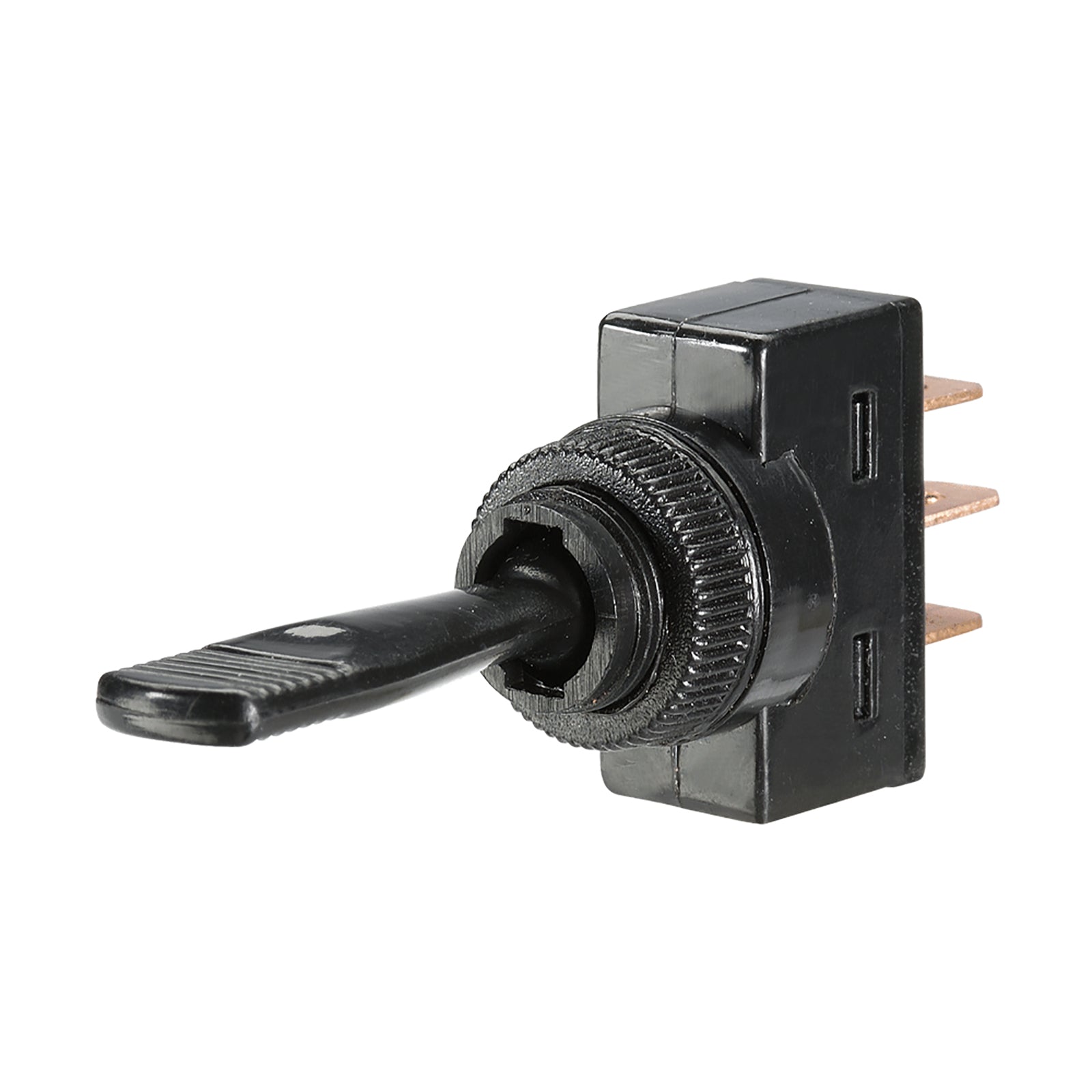 ON/OFF/ON TOGGLE SWITCH- MOUNT OPENING 12.5MM DIAM - 60046BL