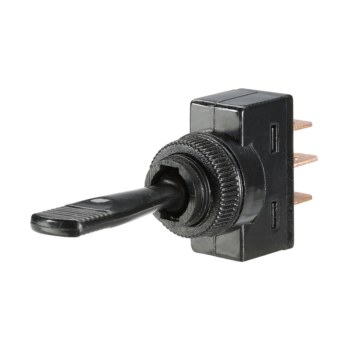 ON/OFF/ON TOGGLE SWITCH- MOUNT OPENING 12.5MM DIAM - 60046BL
