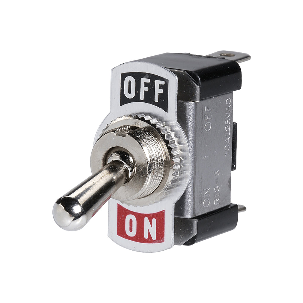 OFF/ON METAL TOGGLE SWITCH WITH OFF/ON TAB - 60060BL