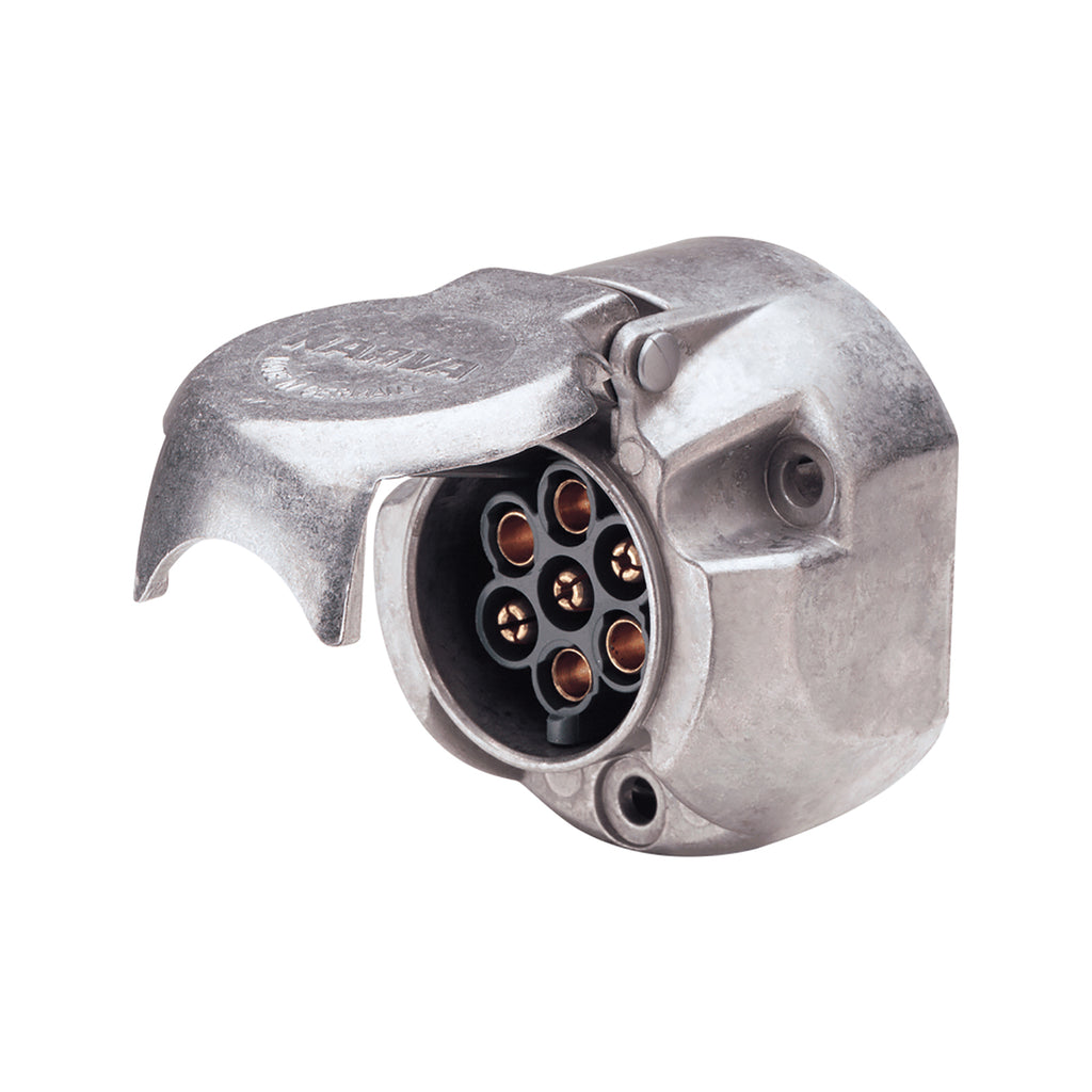 7 PIN LARGE ROUND METAL TRAILER SOCKET BLISTER PK - 82062BL