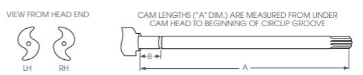 CAMSHAFT INTRAAX RH 28 SPL 538MM 12-1/4 BRAKES - OE2046