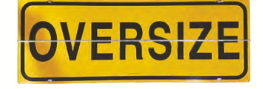 OVERSIZE METAL SIGN 1200 X 450MM HINGED - OS124A1H