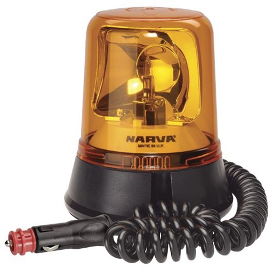 BEACON MAGNETIC BASE AMBER 12/24V PLUGIN REQ H1 - 85658A