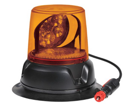 12/24V AEROMAX L.E.D ROTATING BEACON (AMBER) MAGNE - 85472a