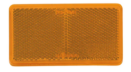 AMBER RETRO REFLECTOR 105 X 55MM ADHESIVE - 1 PCE - 840611