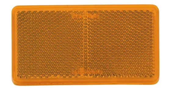 AMBER RETRO REFLECTOR 105 X 55MM ADHESIVE - 1 PCE - 840611