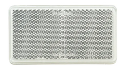 CLEAR RETRO REFLECTOR 105 X 55MM ADHESIVE BL(2) - 84060BL