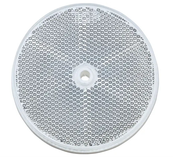 CLEAR RETRO REFLECTOR 80MM C/FIX HOLE BL(2) - 84020BL