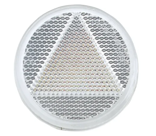 CLEAR RETRO REFLECTOR (C) 65MM SELF ADHESIV BL (2) - 84005BL
