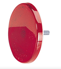 RED RETRO REFLECTOR (R) 65MM FIXING BOLT BL (2) - 84002BL