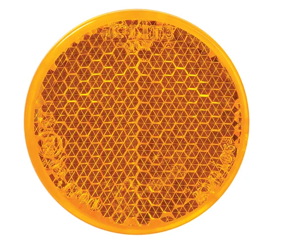 AMBER RETRO REFLECTOR WITH SELF ADHESIVE 42MM - 83991BL