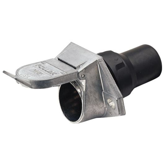 TRAILER SOCKET 7 PIN H/DUTY METAL W/BOOT - 82094