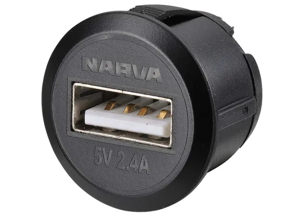 HEAVY-DUTY MINI FLUSH MOUNT USB SOCKET (1) - 81100BL